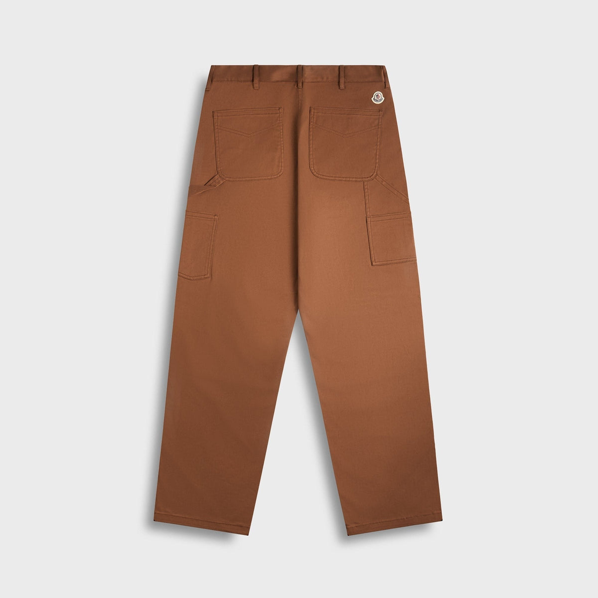 Moncler Logo Gabardine Trousers - Brown