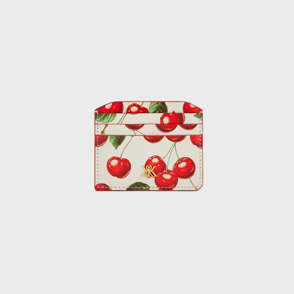 Kith Women Tossed Cherries Notch 6CC Card Case - Sandrift