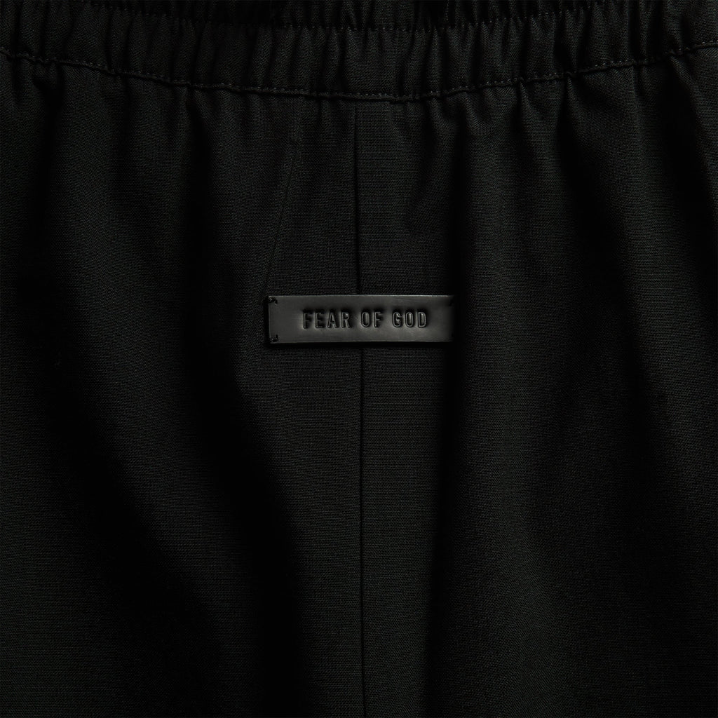Fear of God Wool Ripstop Wide Leg Drawstring Pant - Black