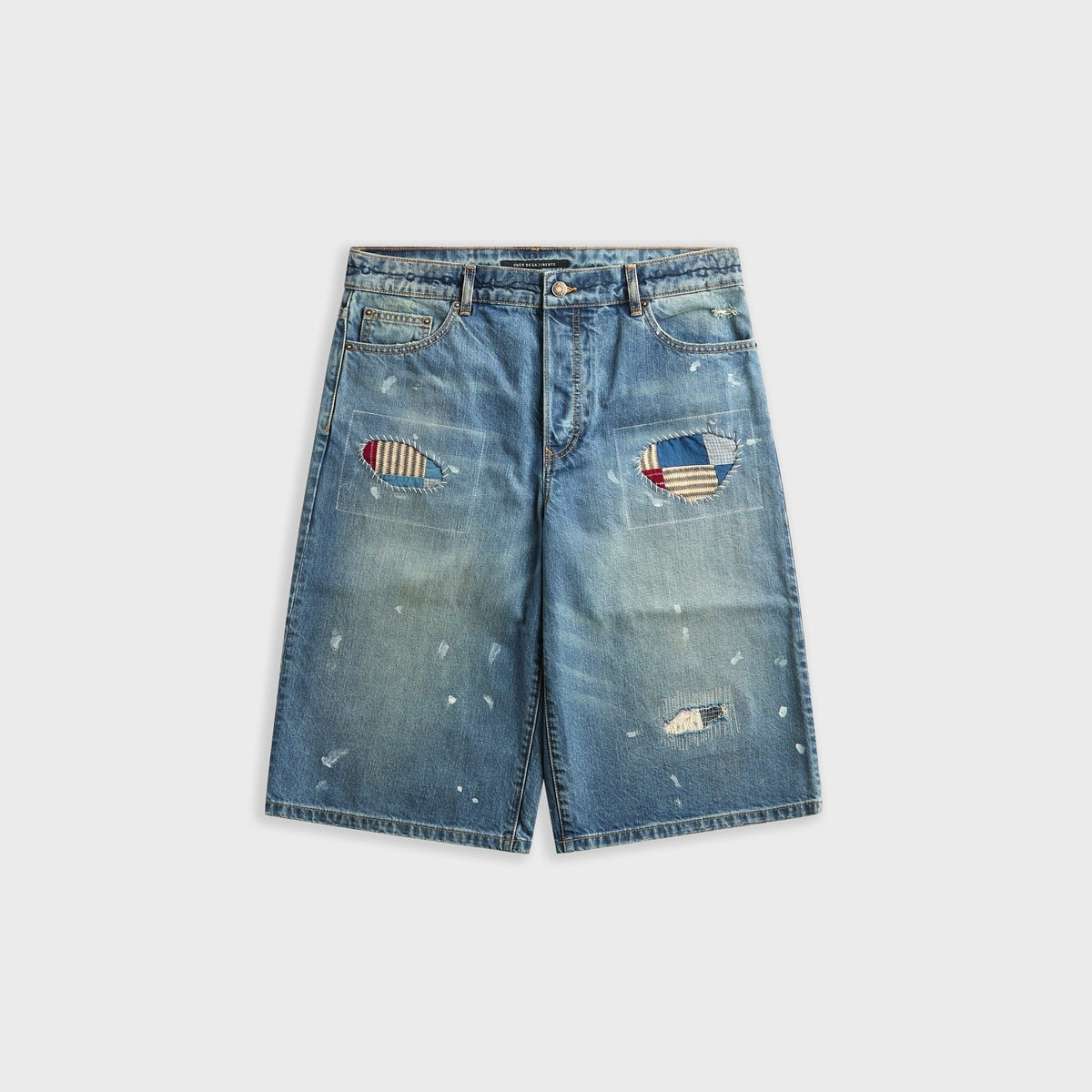 Coût De La Liberté Zander Crispy Denim Baggy Short - Guild Quilt