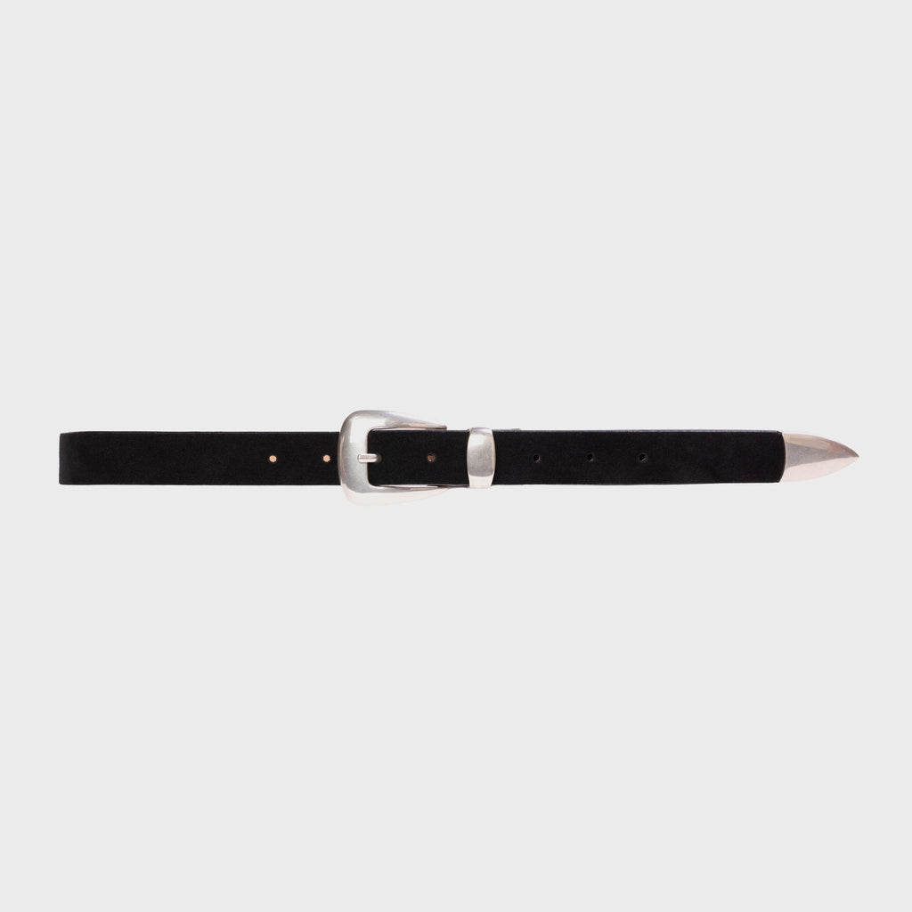 Black Suede Studio Tetra Belt - Black Suede