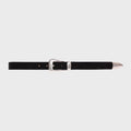 Black Suede Studio Tetra Belt - Black Suede