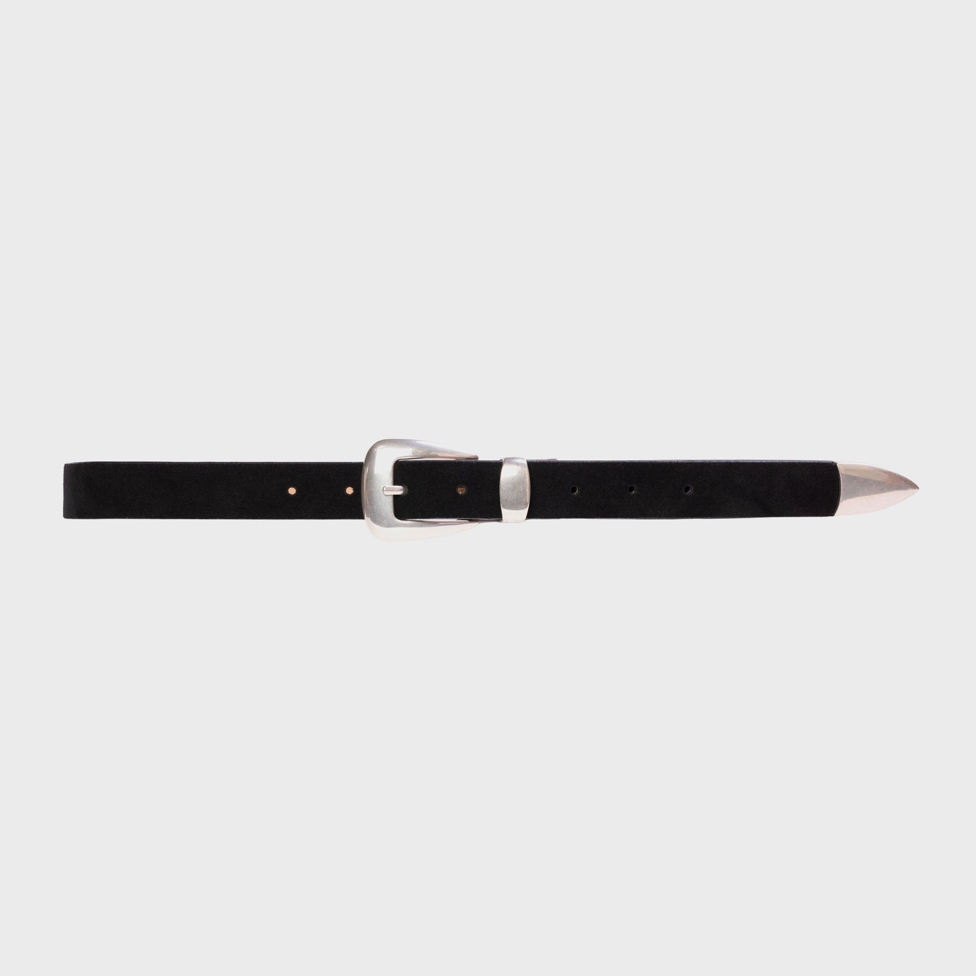 Black Suede Studio Tetra Belt - Black Suede