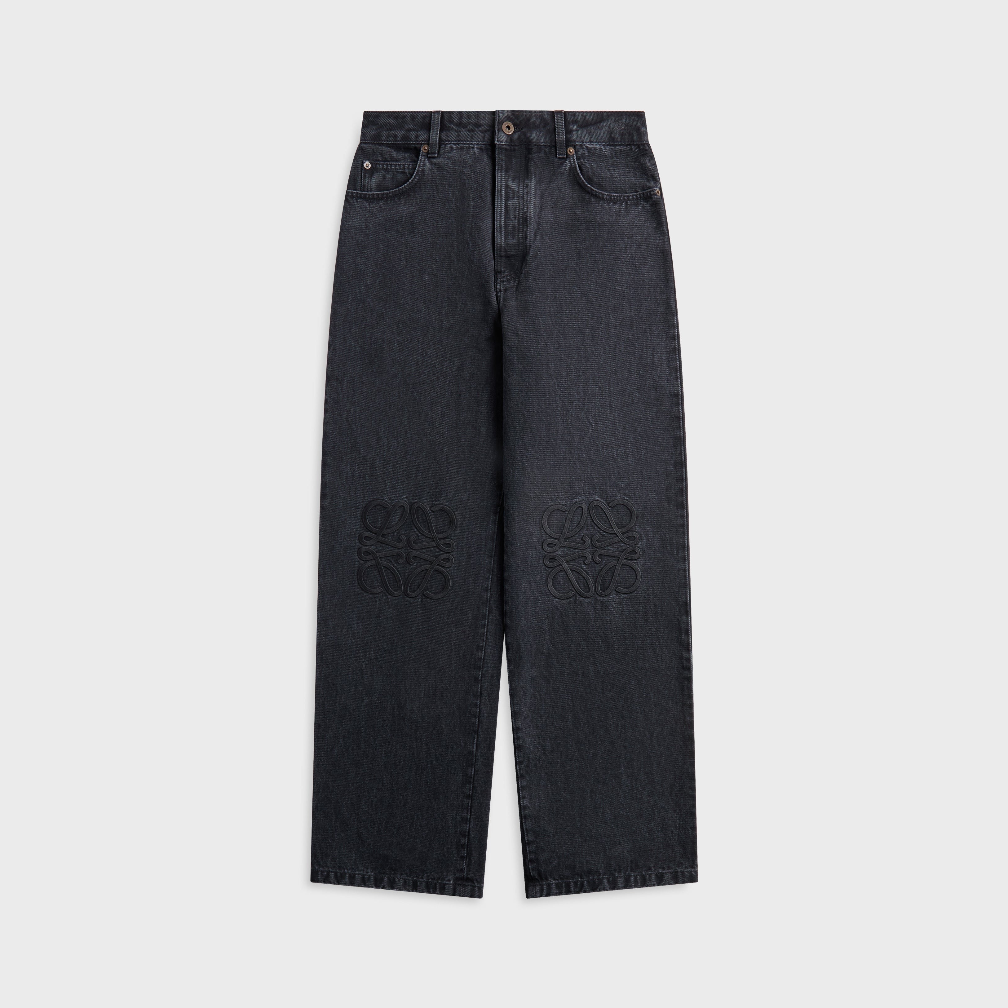 Loewe Anagram Baggy Jean - Black
