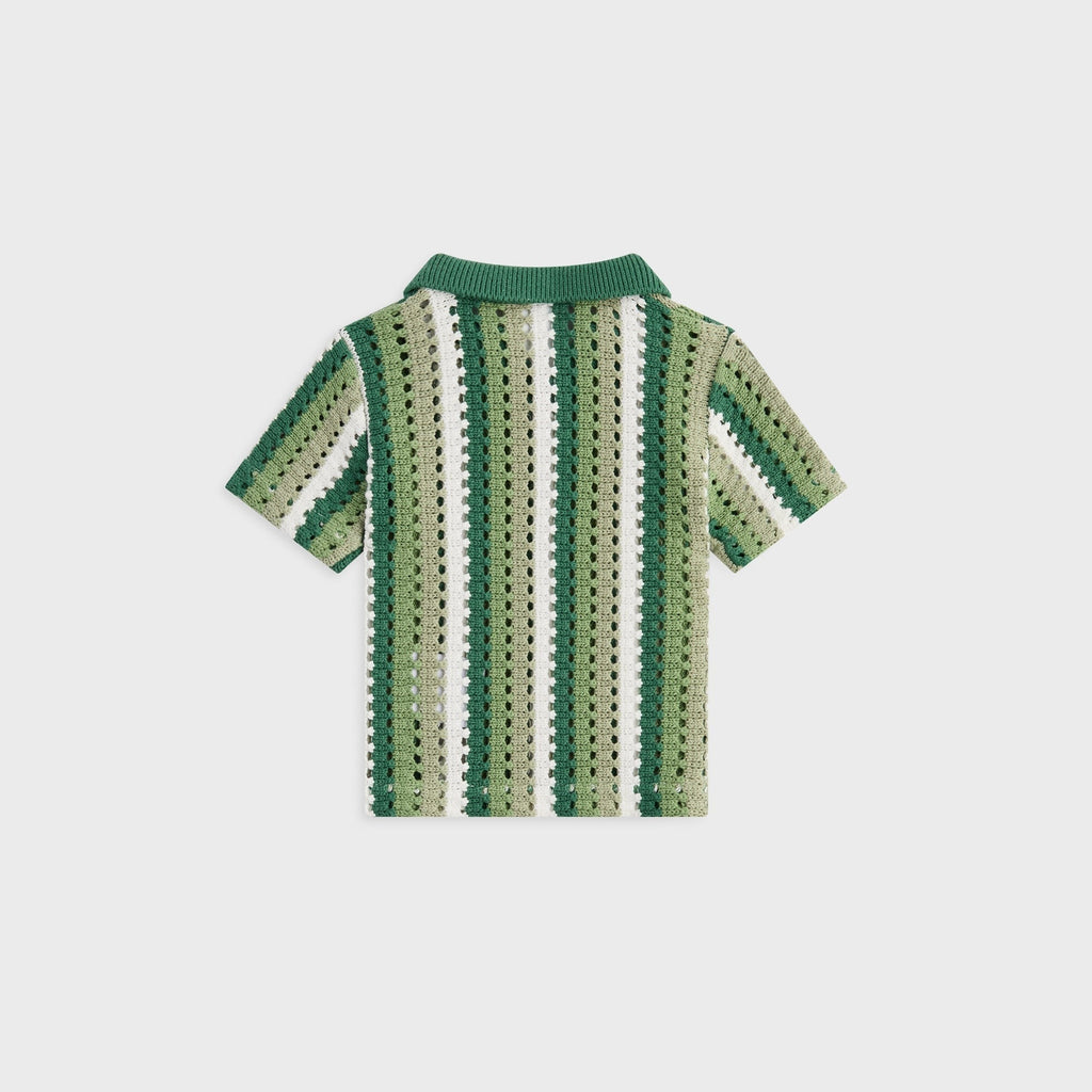 Kith Baby Open Knit Pullover Polo - Sage