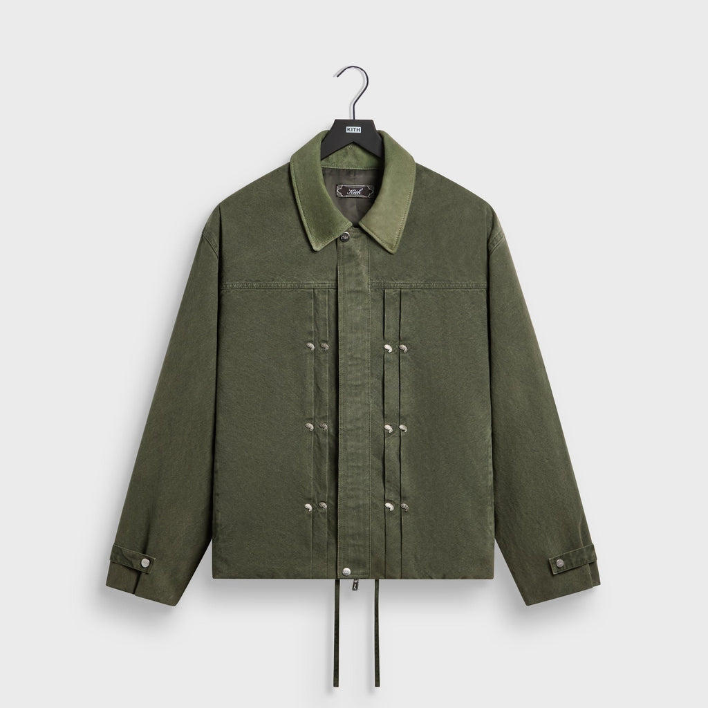 Kith Washed Canvas Ariel Blouson Jacket - Cypress