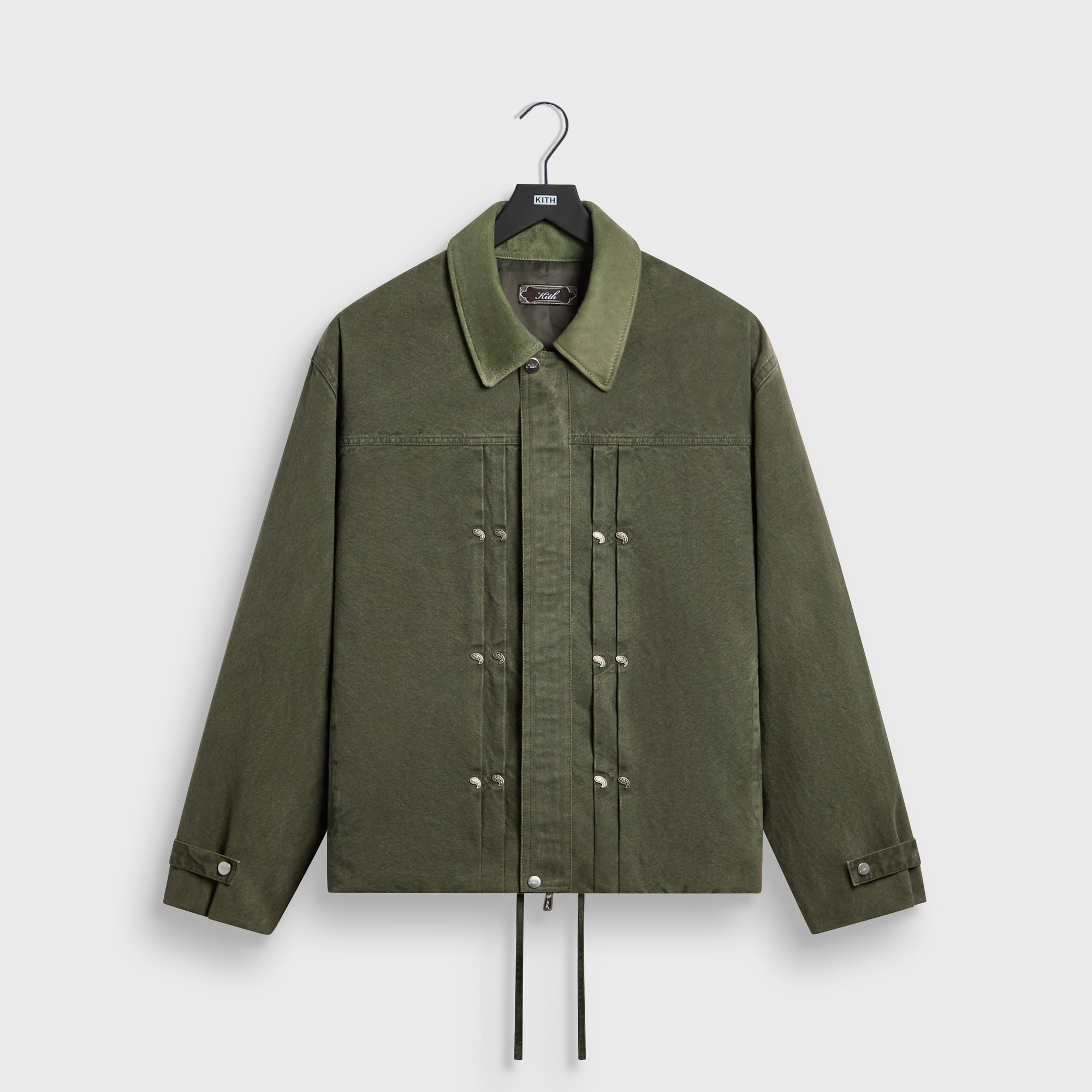 Kith Washed Canvas Ariel Blouson Jacket - Cypress