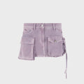 The Attico Fay Mini Skirt - Mauve Fade