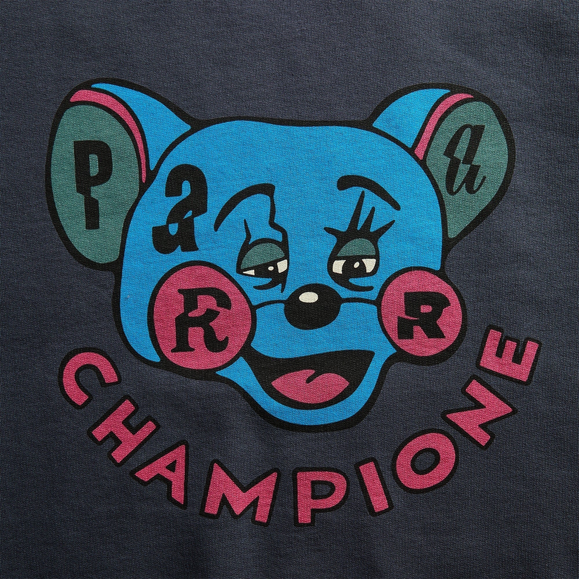 by Parra Tired Champione Crewneck Sweatshirt - Navy Blue