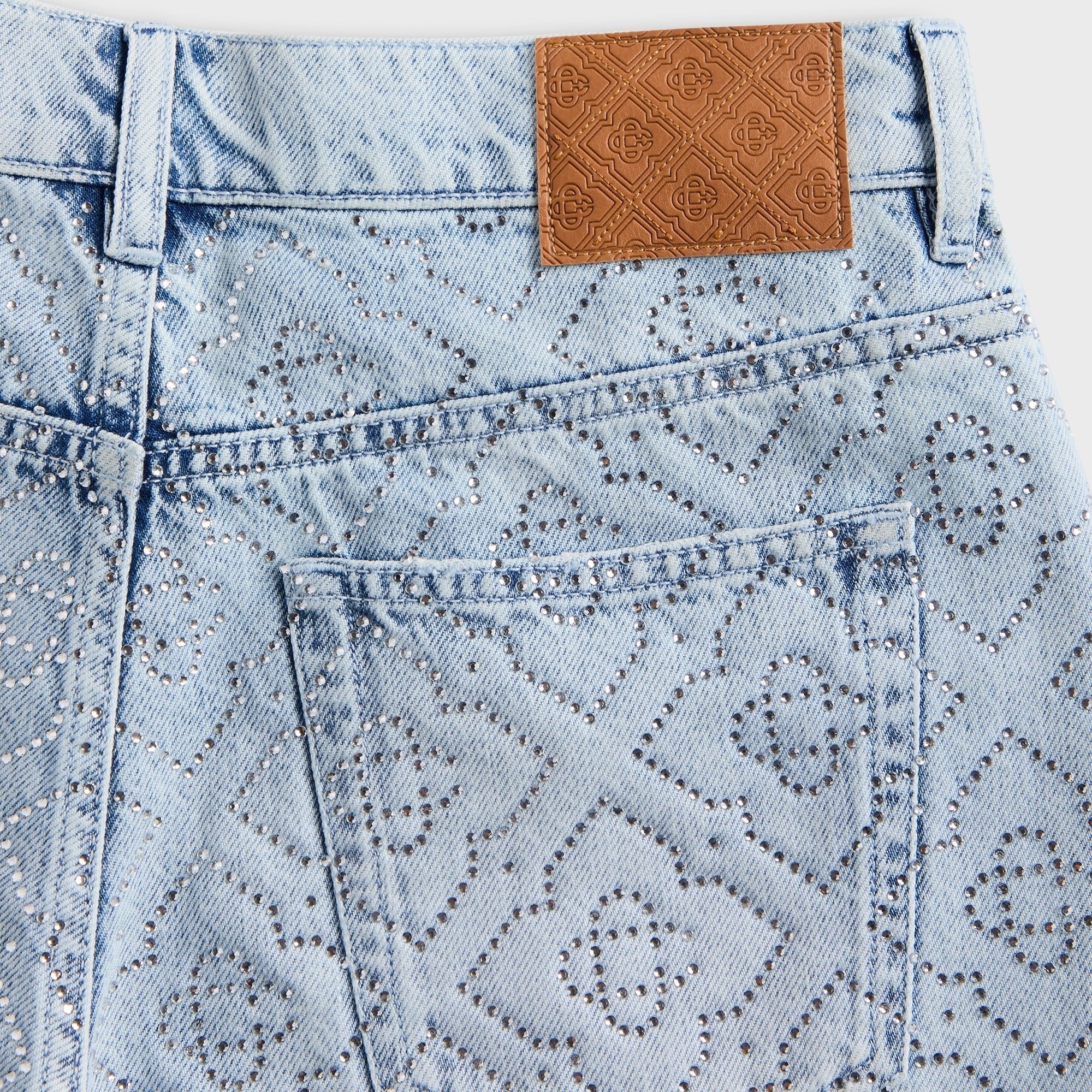 Casablanca Hotfix Baggy Denim Short - Light Wash