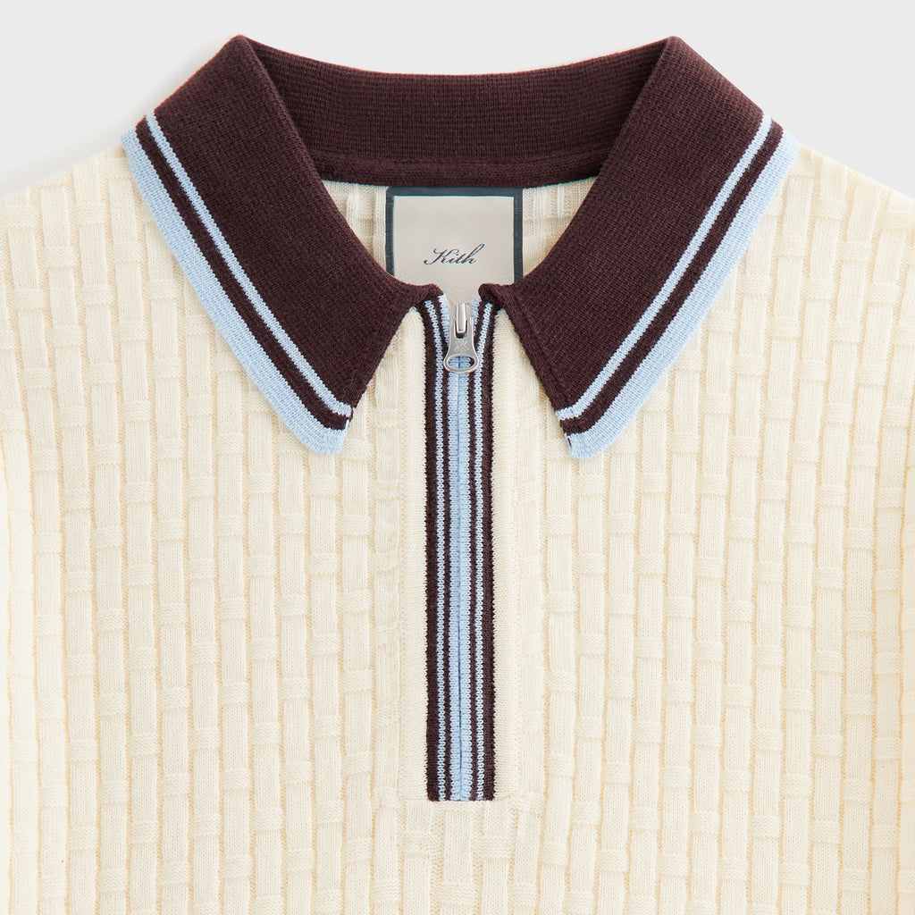 Kith Women Taylen Basketweave Sweater Polo - Nano