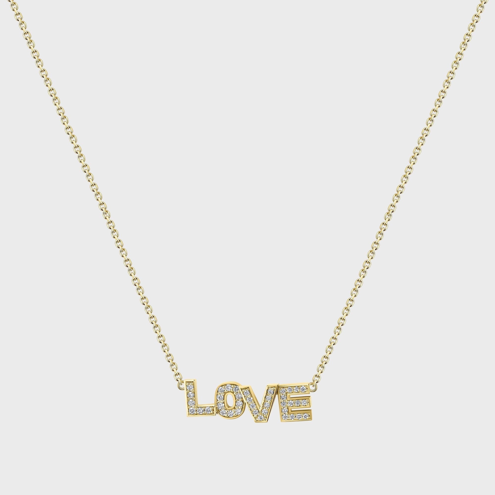 Isa Grutman Love Necklace - Yellow Gold