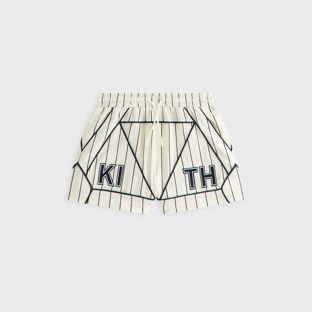 Kith Kids Pinstripe Baseball Turbo Short - Silk