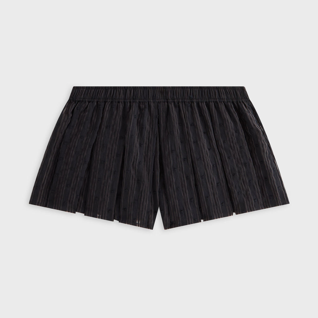 Kith Women Sashi Sheer Pleated Short - Black