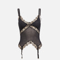 Dion Lee Lace Rib Garter Tank - Black