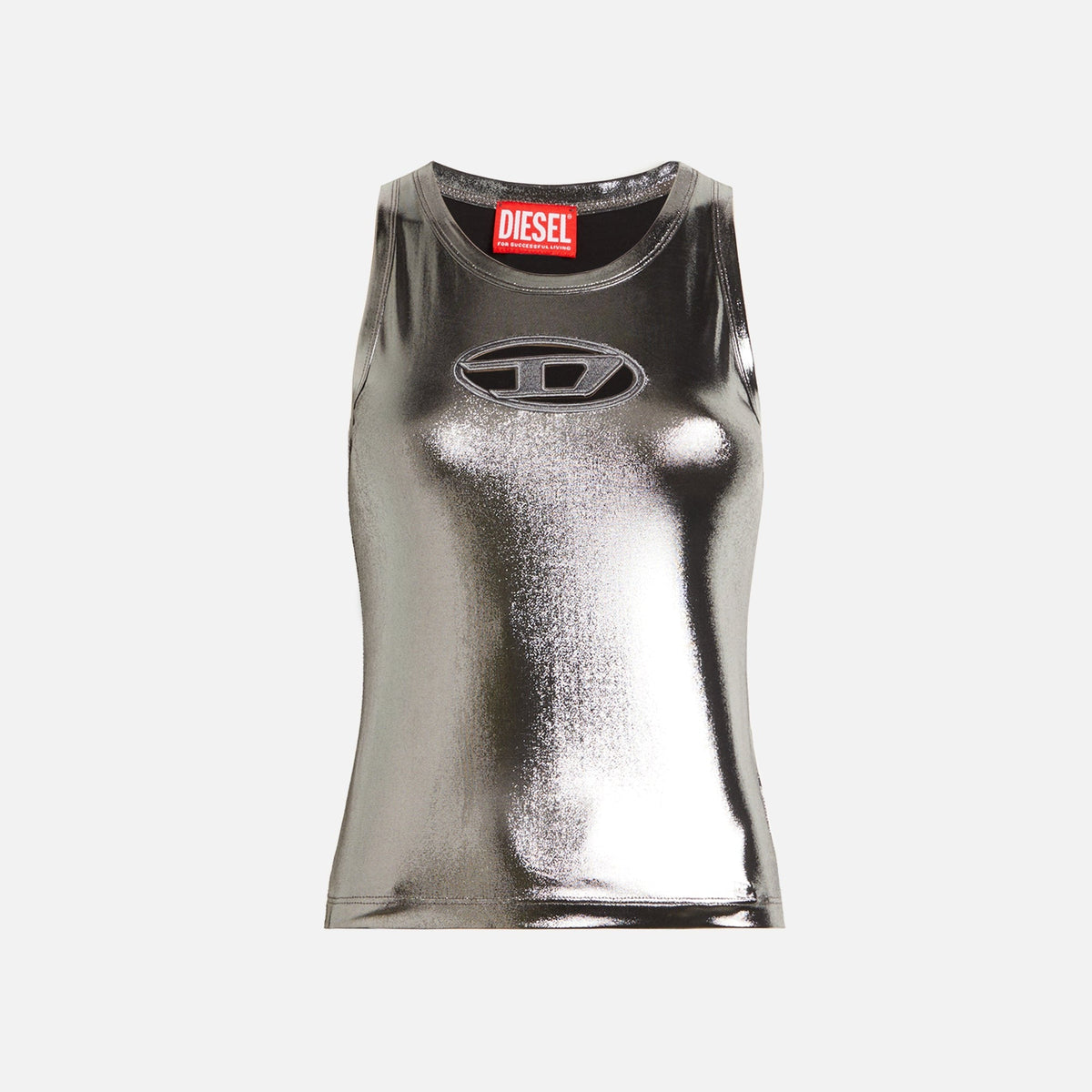 Diesel Lynys Logo Top - Silver Foil