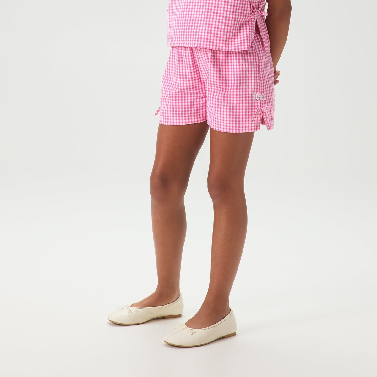 Kith Kids Gingham Tie Michla Short - Electra