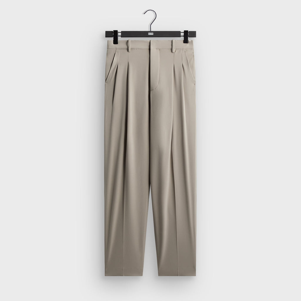 Kith Double Crepe Lambert Pleated Trouser - Astro