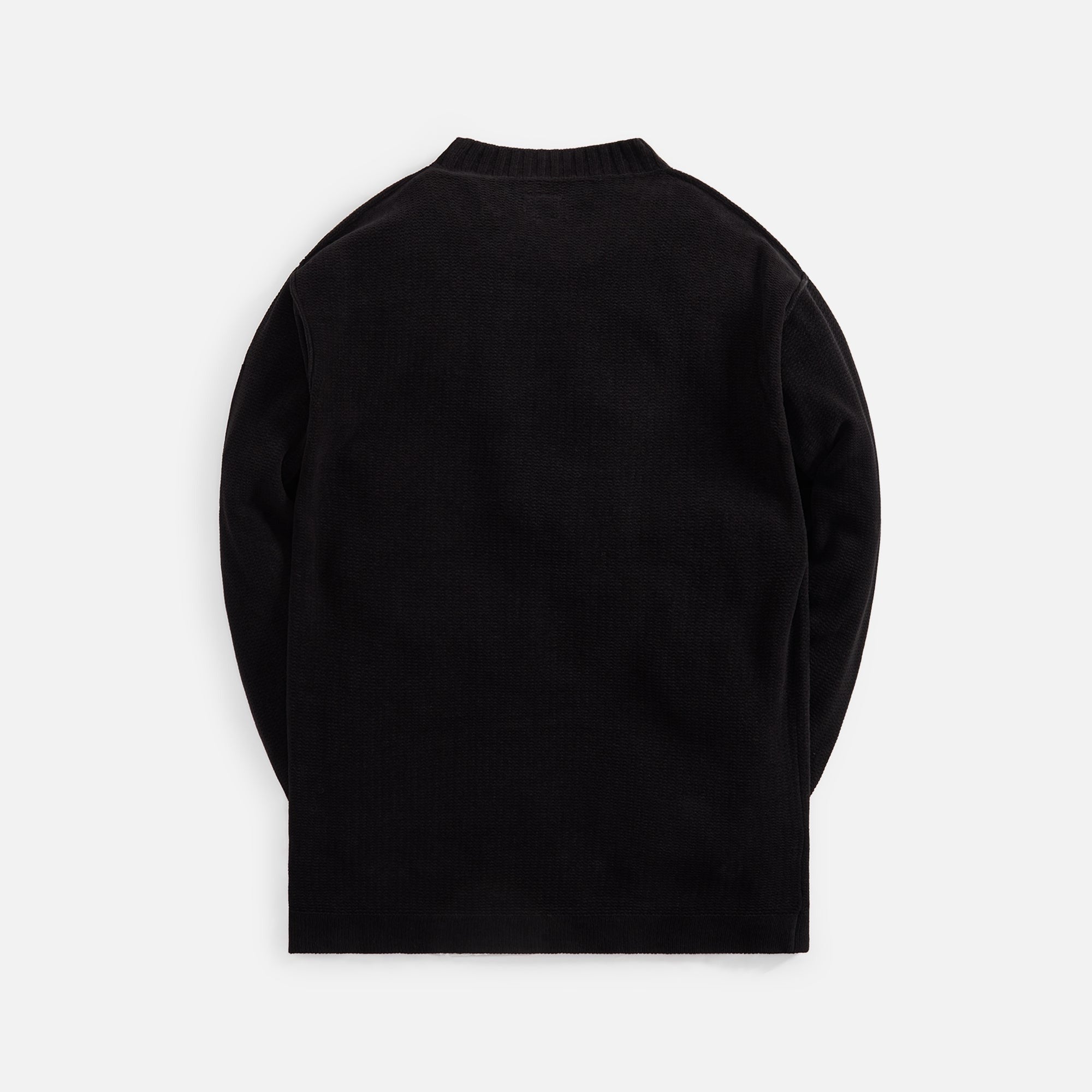 C.P. Company Chenille Cotton High Neck Knit - Black