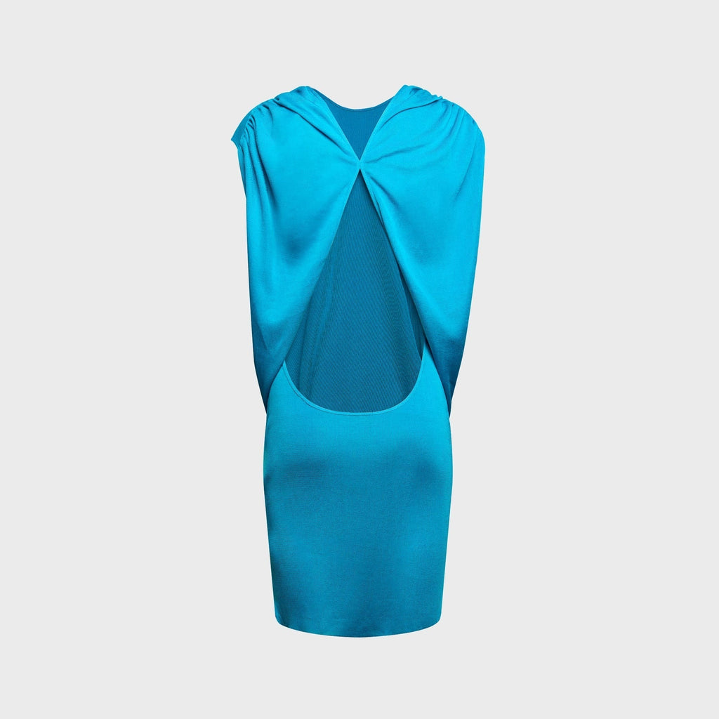 Isa Boulder Crimson Drape Dress - Turquoise