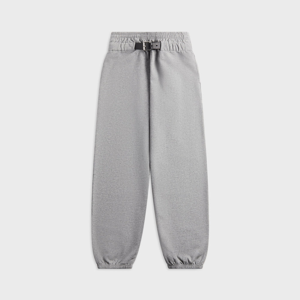 Alexander Wang Crystal Hotfix Mid-Rise Terry Sweatpant - Grey
