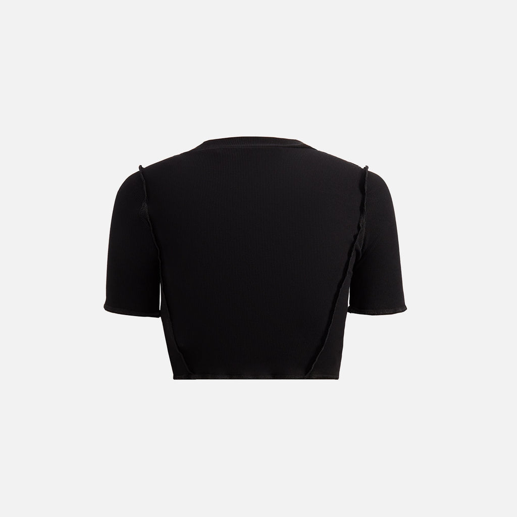 Palm Angels Classic Logo Crop Top - Black