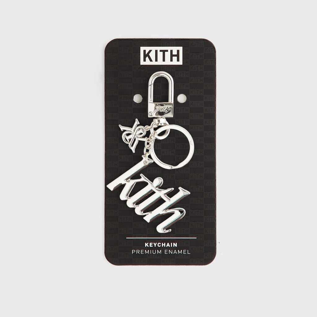 Kith Women Kith & Crest Keychain - Silver