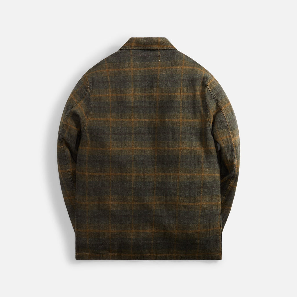 Our Legacy Mirage Wax Check Box Shirt - Green