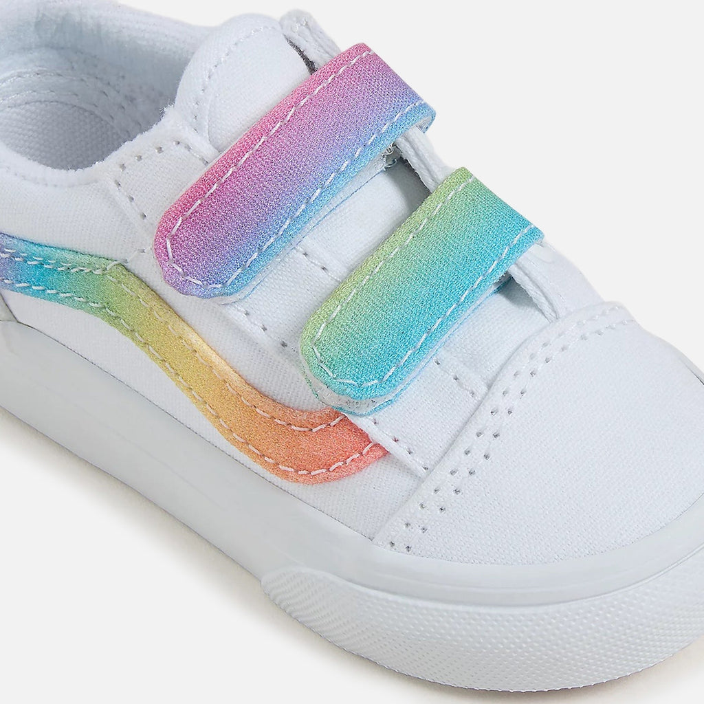 VANS TD Old Skool V Crib - Rainbow / True White / Multi