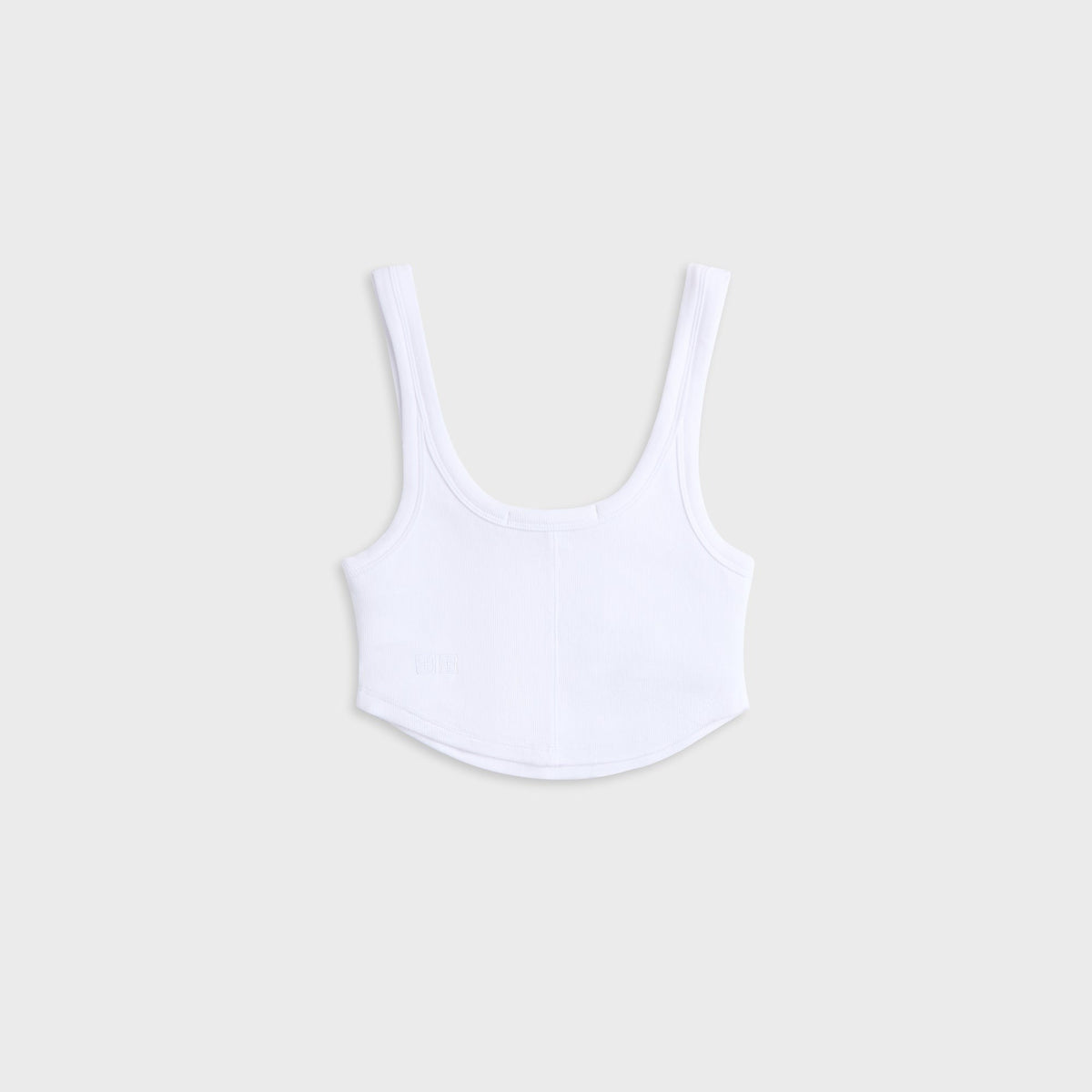 Ksubi Badge Chloe Crop Tank Top - White