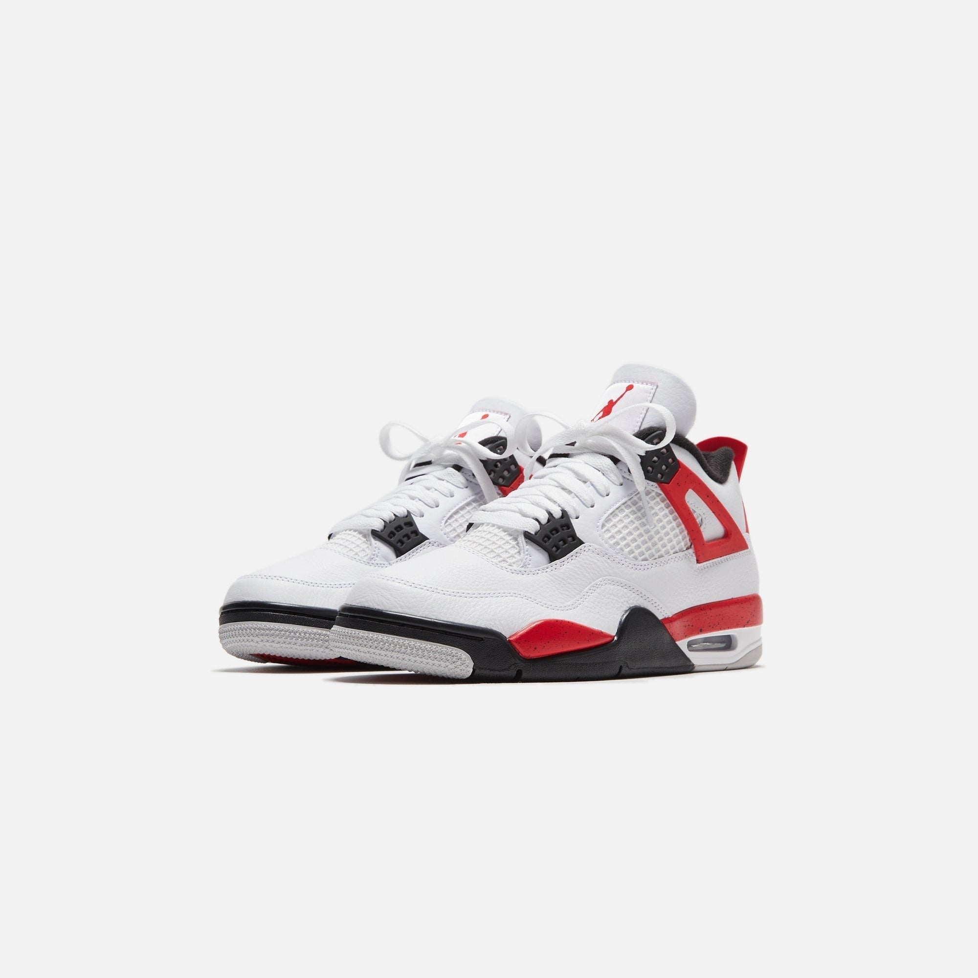 Jordans Air Jordan 4 Retro - White / Fire Red / Black / Neutral Grey