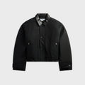 Acne Studios Bomber With Leather Collar - Black