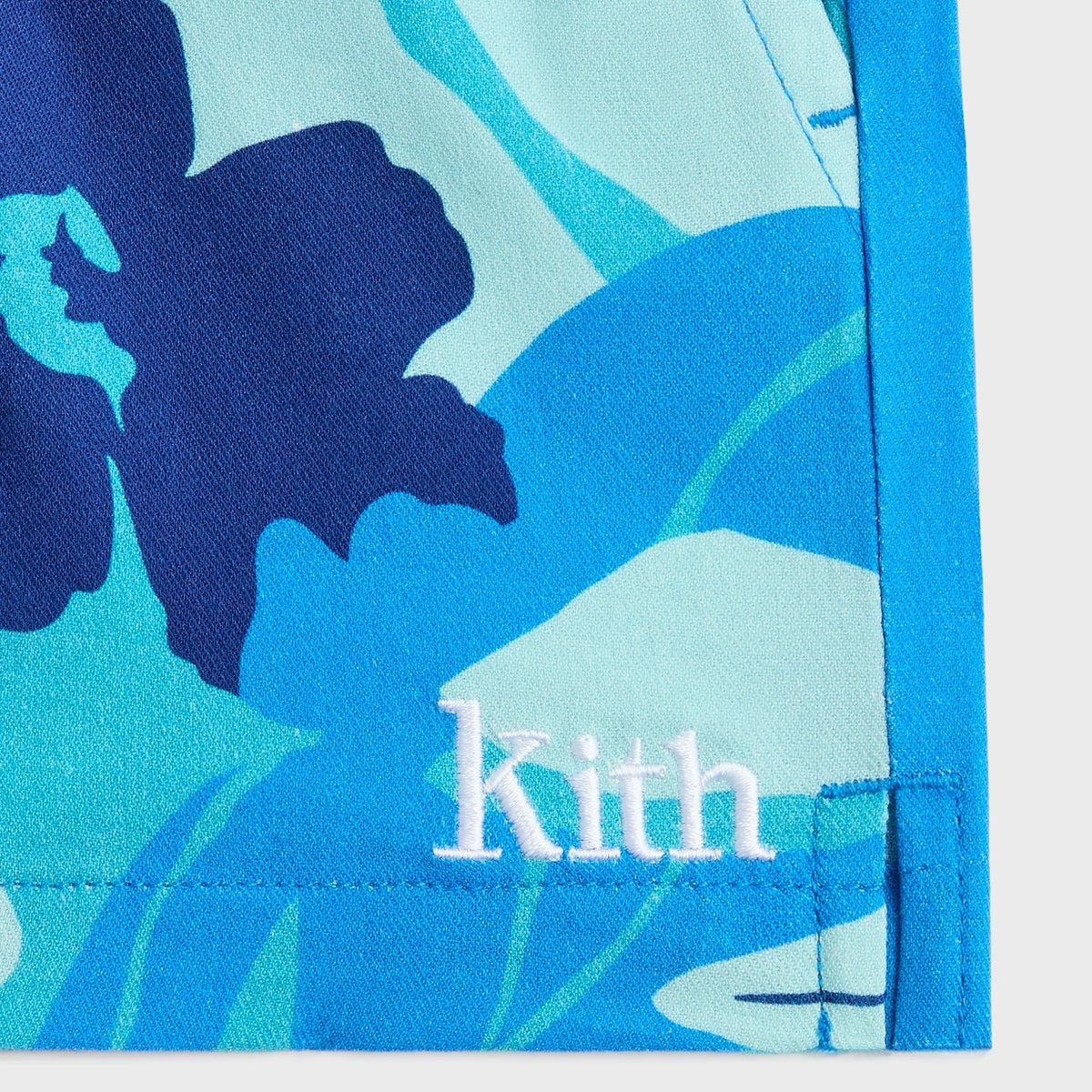 Kith Kids Abstract Tropical Thompson Camp Short - Turquoise