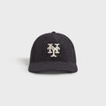 Kith & '47 for the New York Mets Lightweight Sueded Velour Long Bill Cap - Black