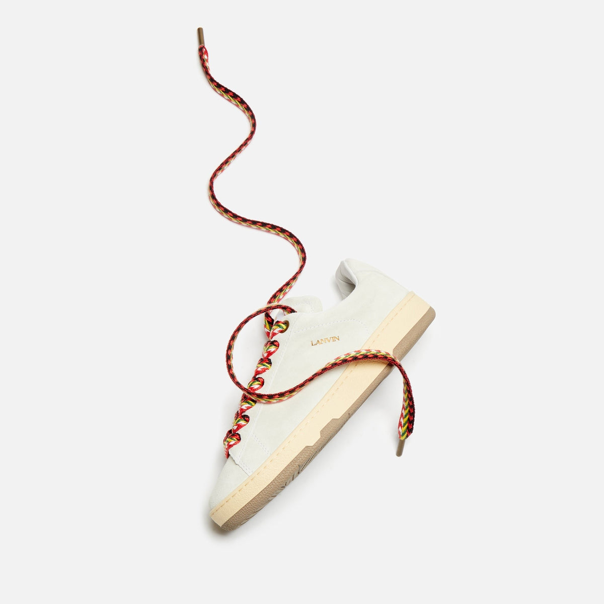 Lanvin Lite Curb Low Top Sneakers - White