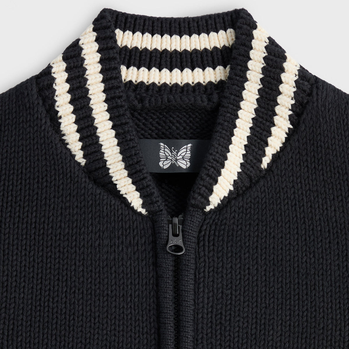 Kith for Needles Wyona Full Zip Sweater - Black