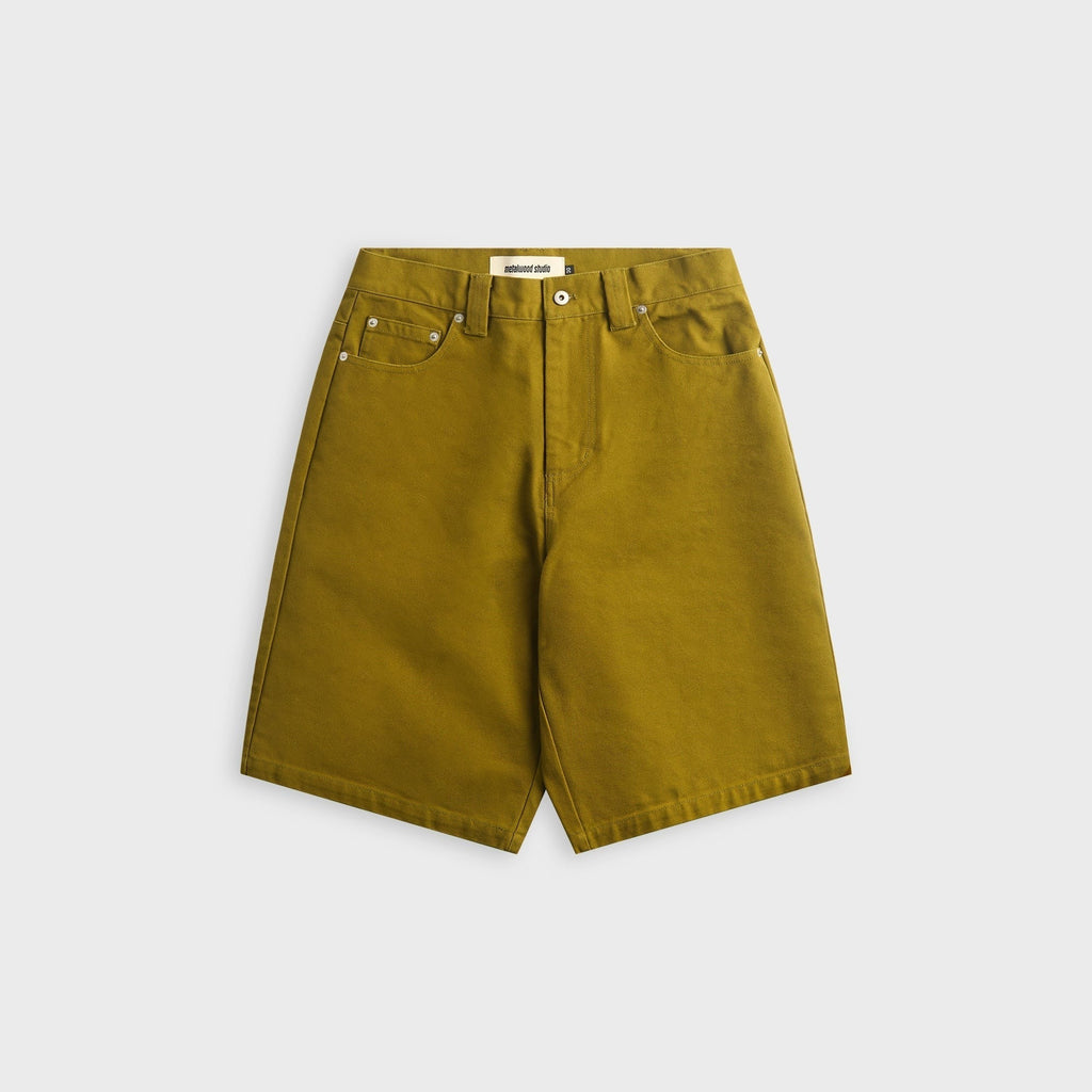 Metalwood Canvas Short - Sulfur