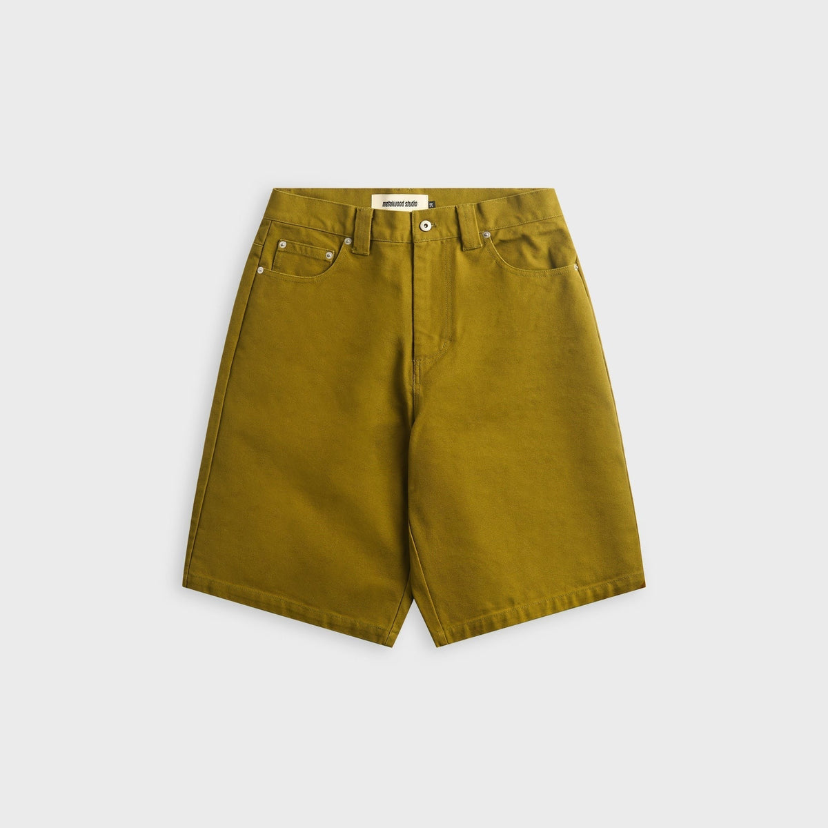 Metalwood Canvas Short - Sulfur