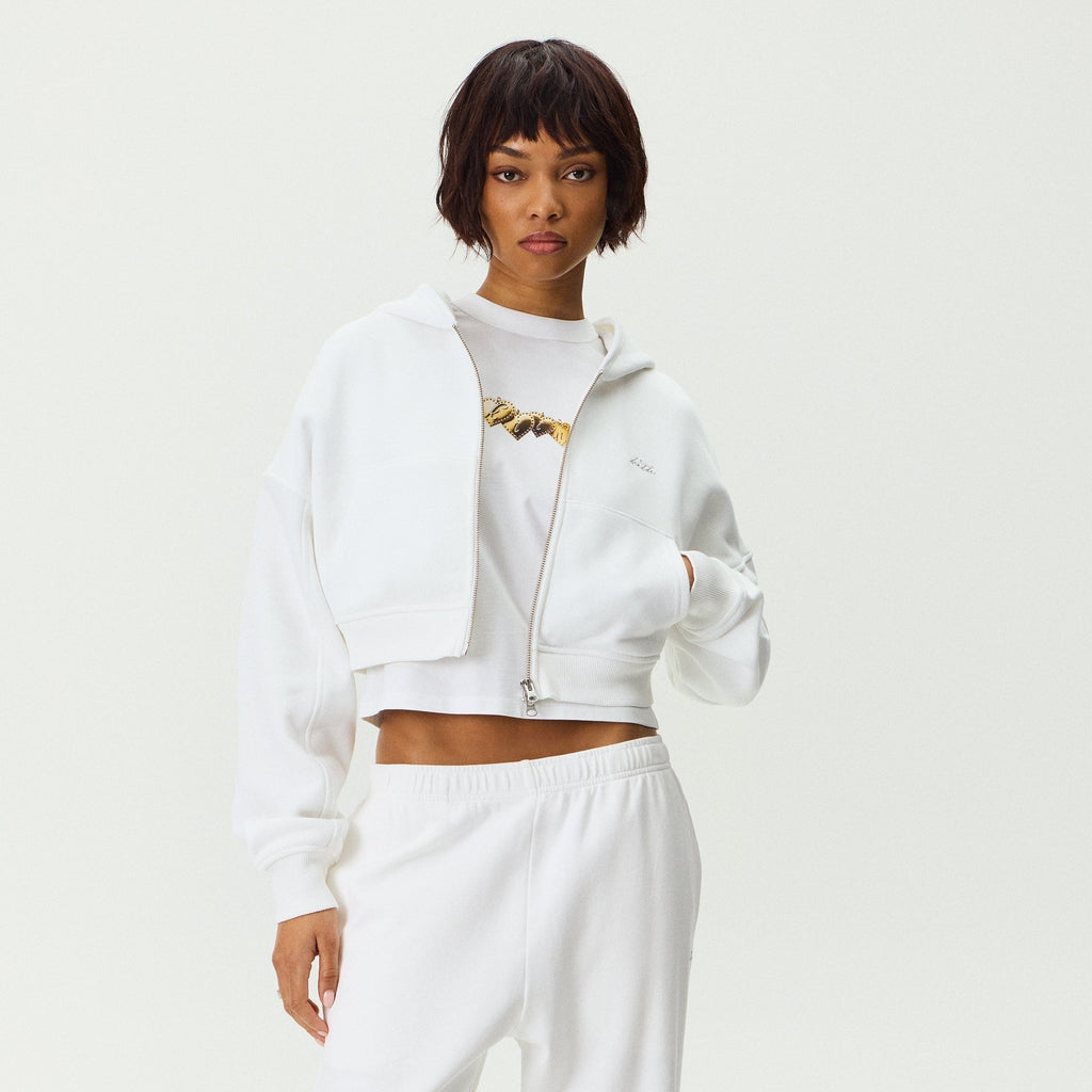 Kith Women Hendler Cropped Hoodie - White