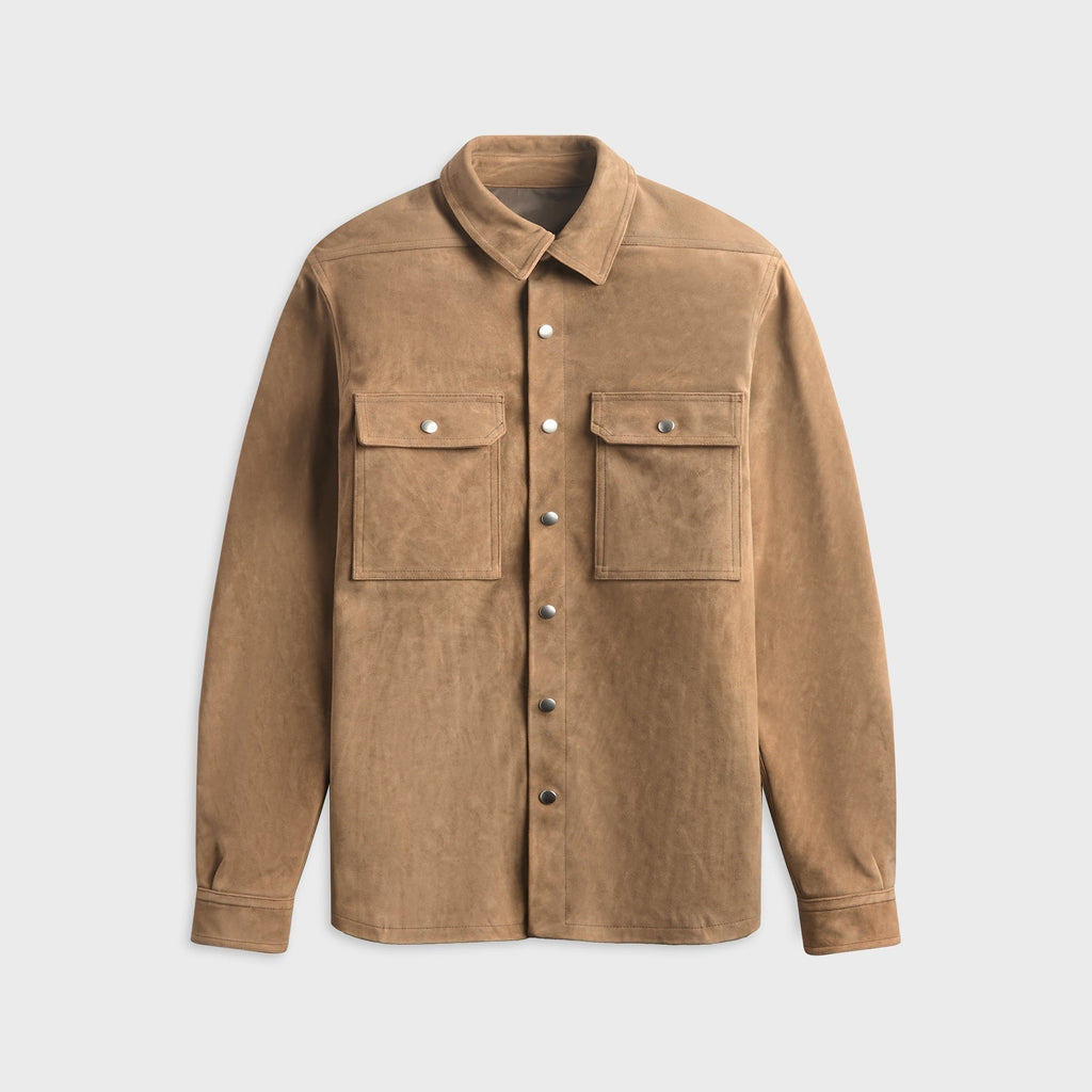 Rick Owens Outershirt - Sumi Brown