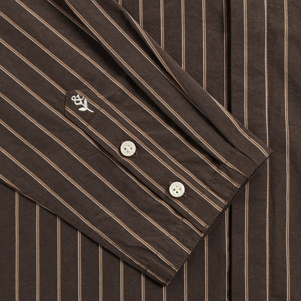 &Kin Striped Poplin Nico Shirt - Derby