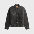 orSLOW Flannel Check Lining JK B.Denim Stone Shirt - Black / White
