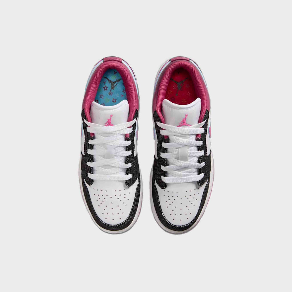 Jordan GS Air Jordan 1 Low SE - Off-Noir / White / Desert Pink