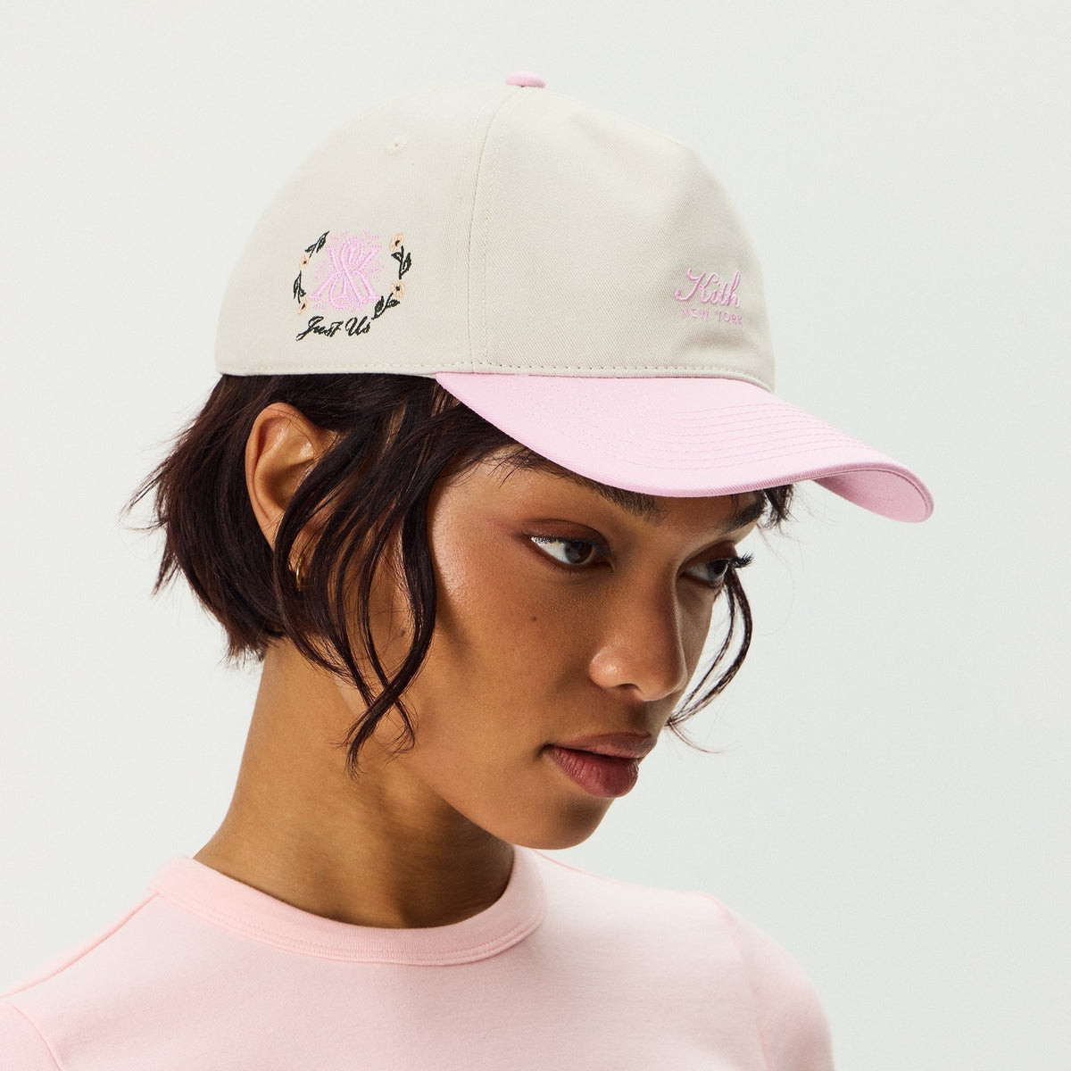 Kith Women Two Tone Cotton Twill Pinch Crown Snapback - Snow Cone