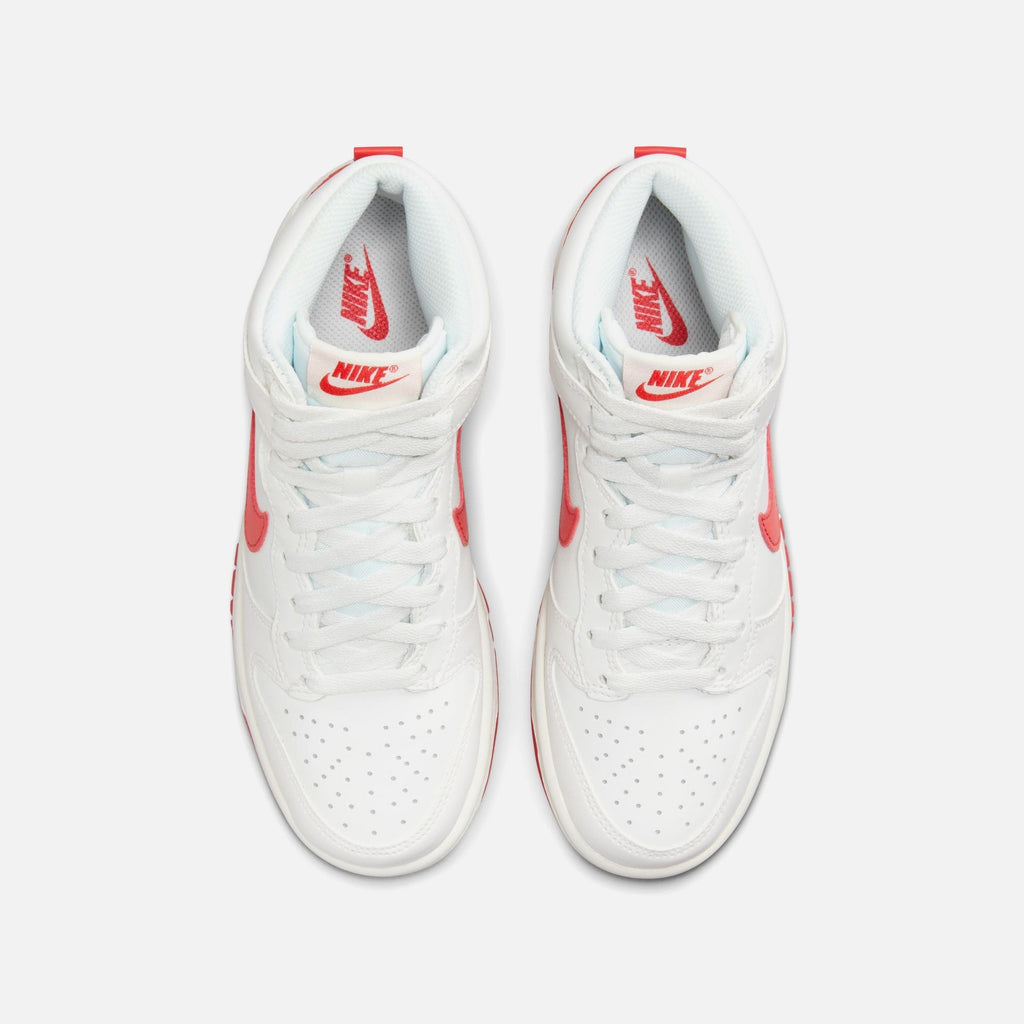 Nike Grade School Dunk High - Summit White / Track Red