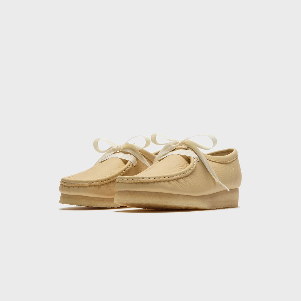Clarks WMNS Wallabee - Pale Yellow Leather
