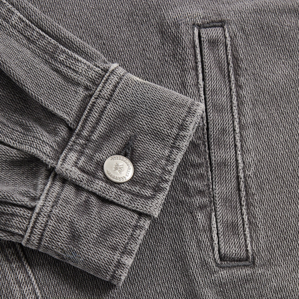 Kith Herringbone Denim Efron Track Jacket - Mineral