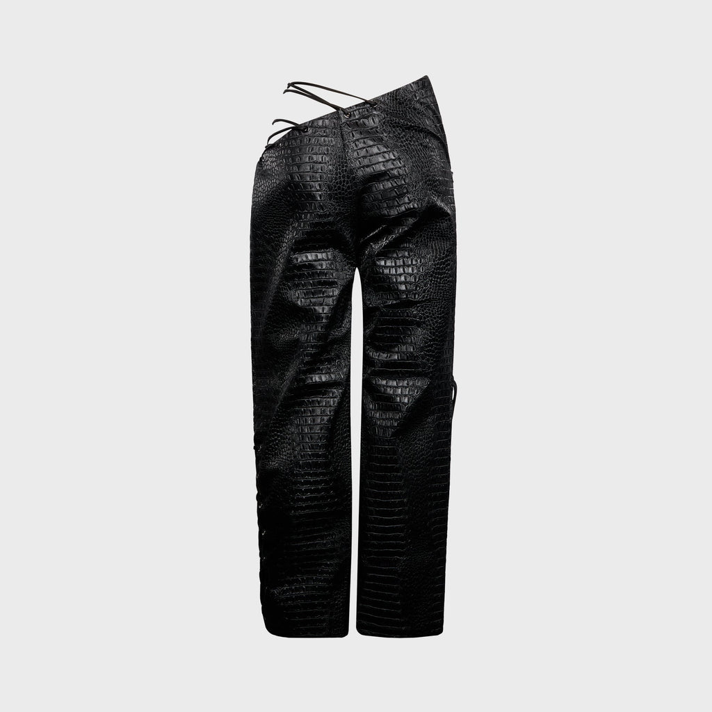Kim Shui Jee Lace Up Pant - Black