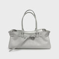 MARGESHERWOOD Grandma Used Shoulder Bag - Off White Cracked