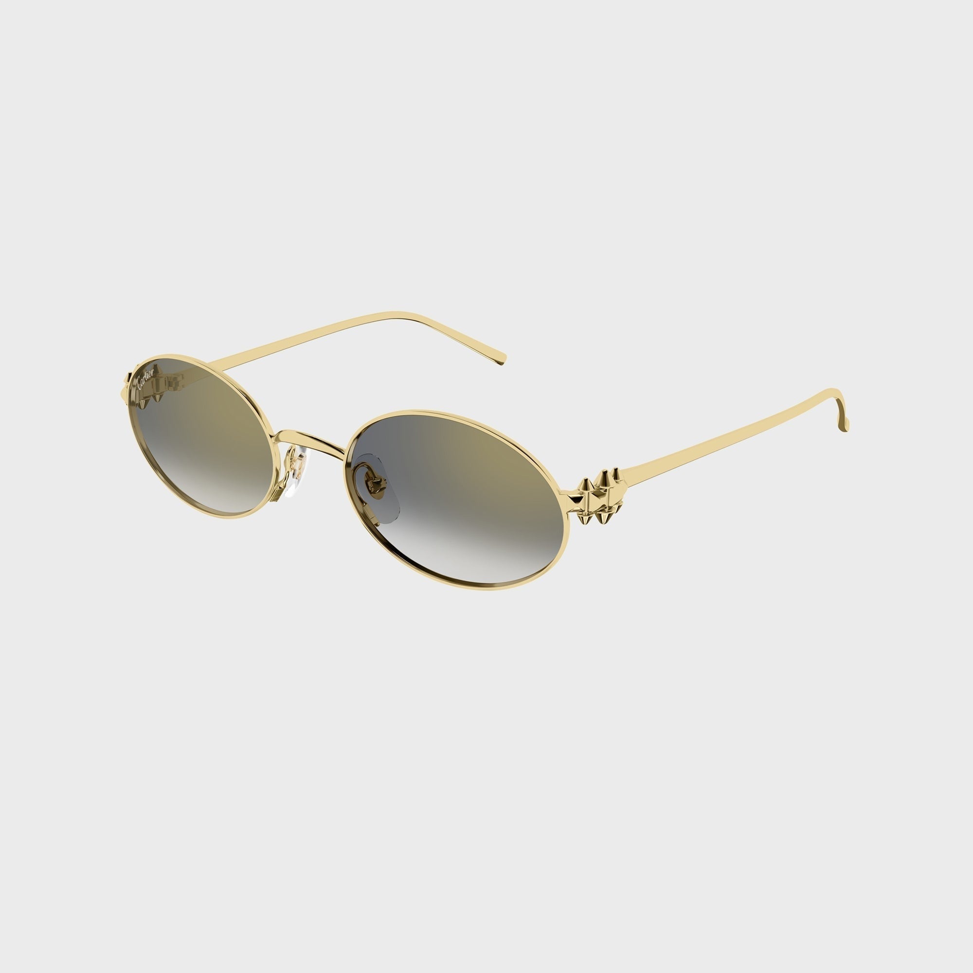 Cartier CT0644S Oval Sunglasses - Gold / Grey